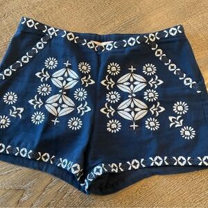 Philosophy Embroiled Navy Blue Women's Shorts